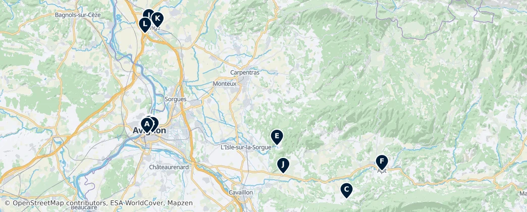 Map of Vaucluse