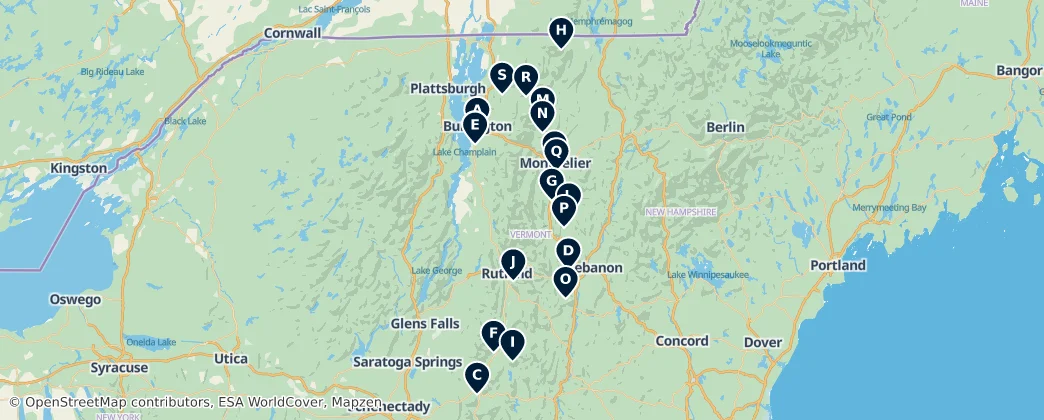 Map of Vermont