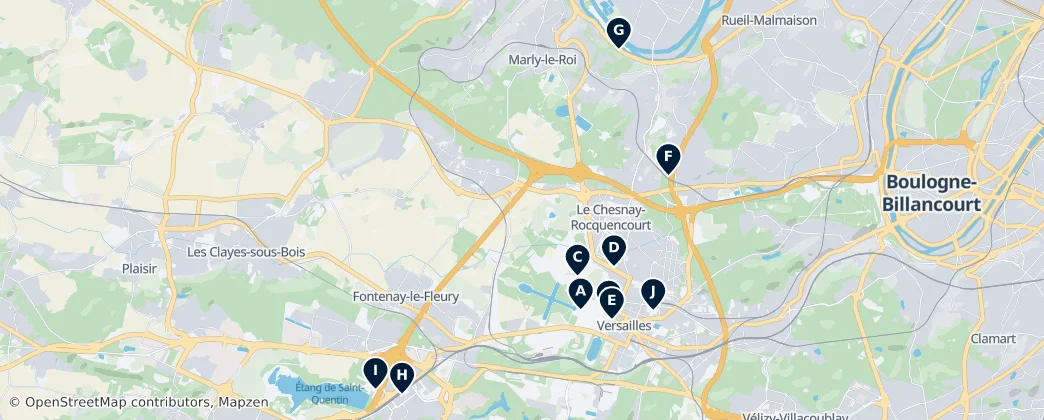 Map of Arrondissement of Versailles