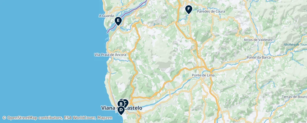 Map of Viana do Castelo