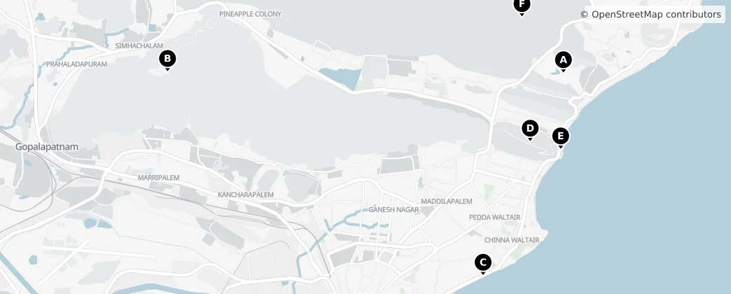 Map of Visakhapatnam