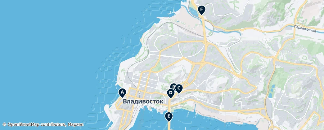 Map of Vladivostok