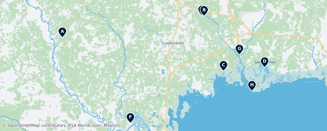 Map of Wakulla