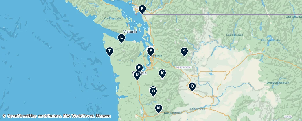 Map of Washington