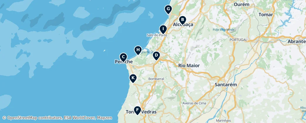 Map of Oeste
