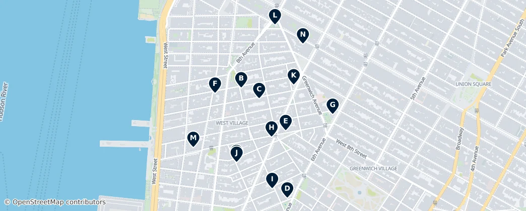 Map of West Village