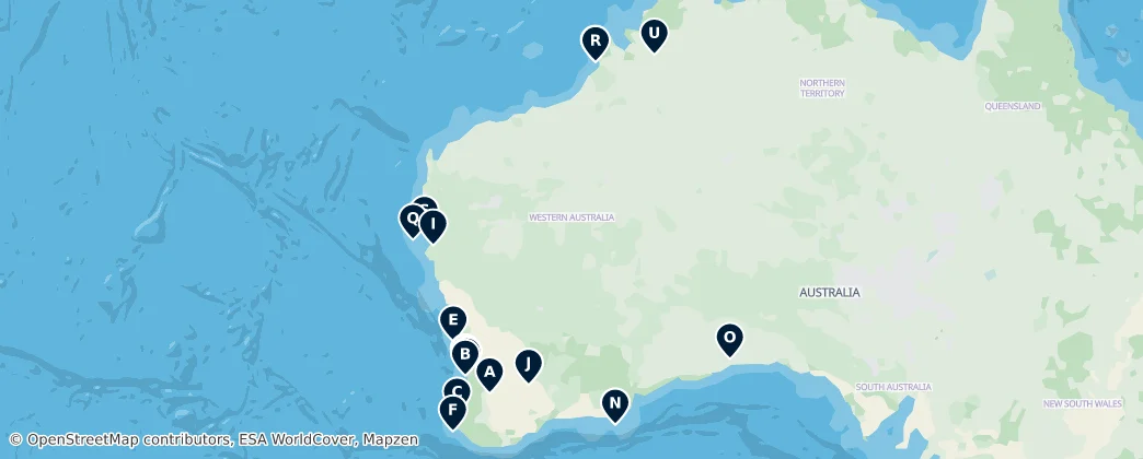 Map of Western Australia
