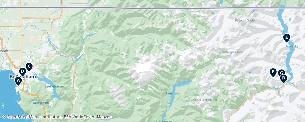 Map of Whatcom