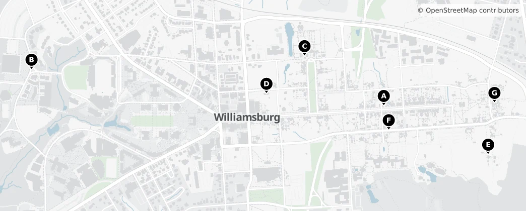 Map of Williamsburg