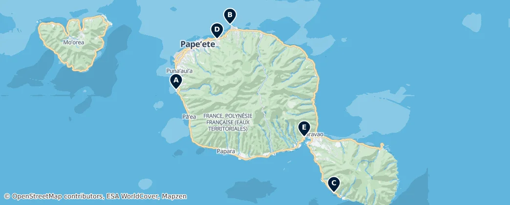 Map of Windward Islands