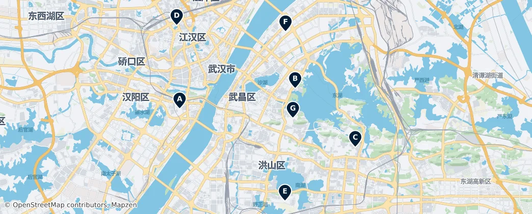 Map of Wuhan