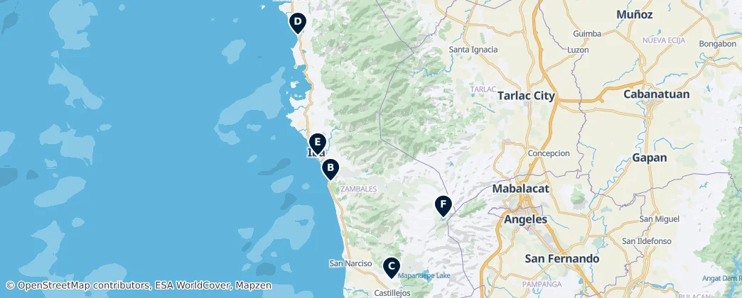 Map of Zambales