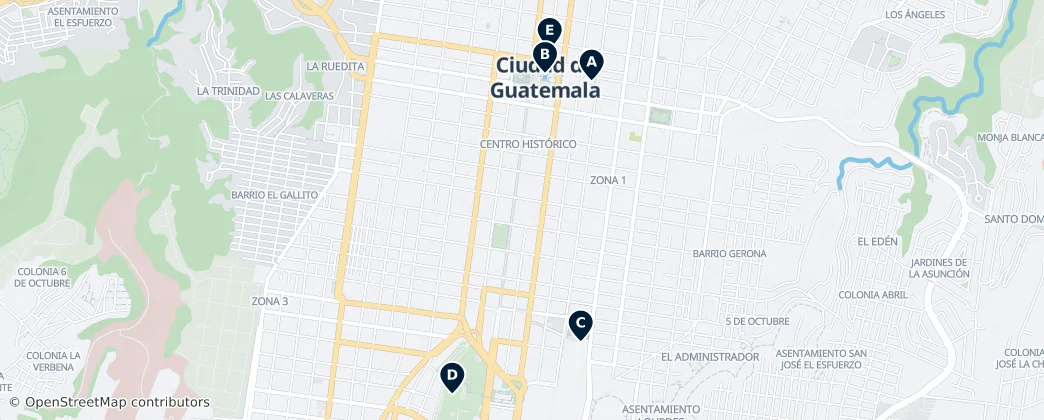 Map of Zone 1