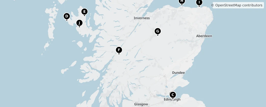 Map of Scotland