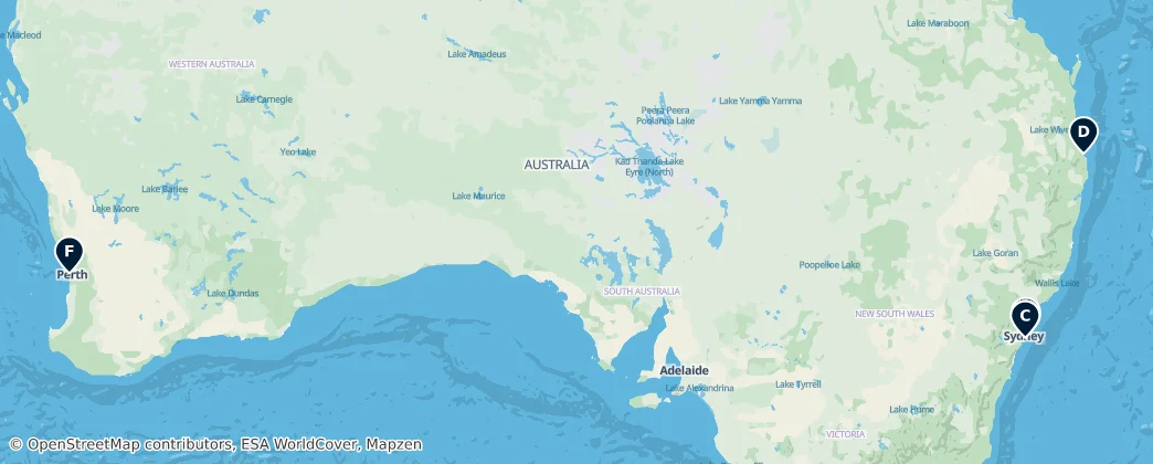 Map of Australia