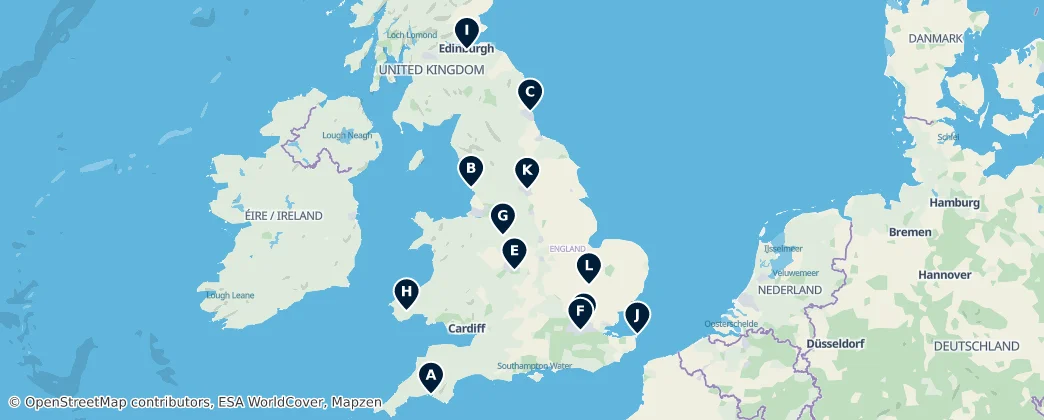 Map of United Kingdom