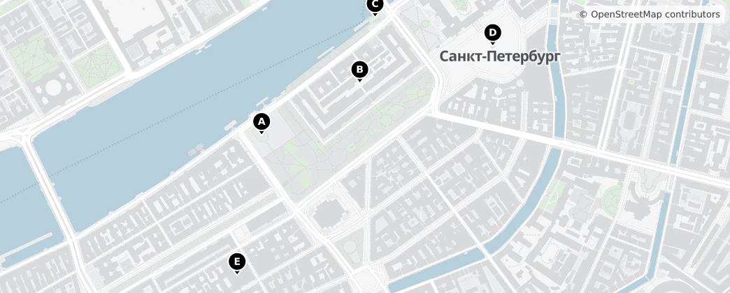 Map of Admiralteysky Island