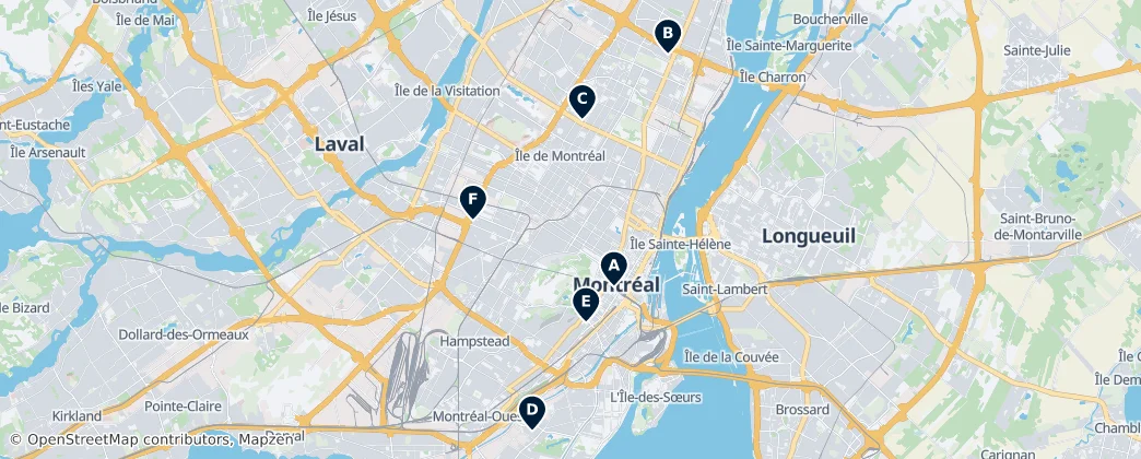 Map of Montreal (administrative region)