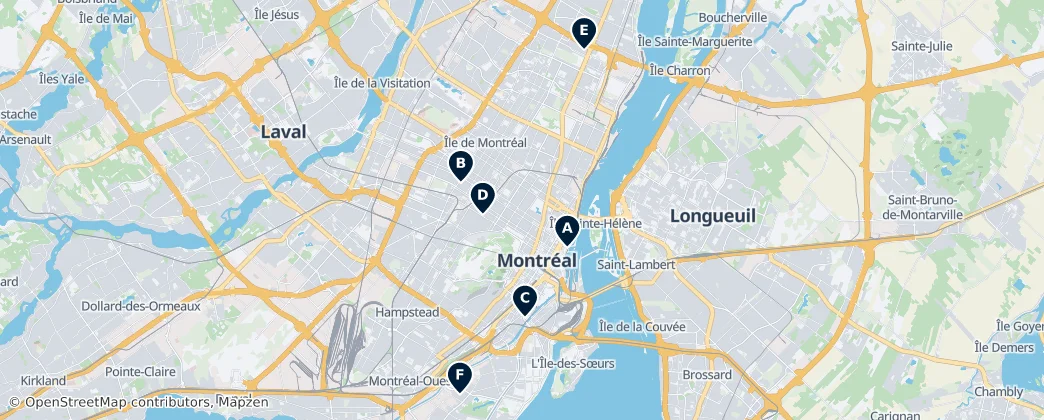 Map of Montreal (administrative region)