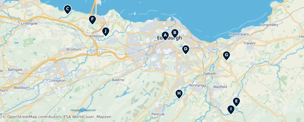 Map of 爱丁堡