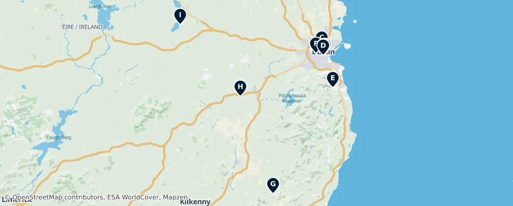 Map of 爱尔兰 / 愛爾蘭