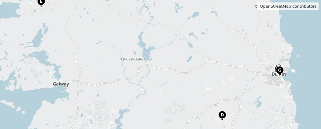 Map of 爱尔兰 / 愛爾蘭