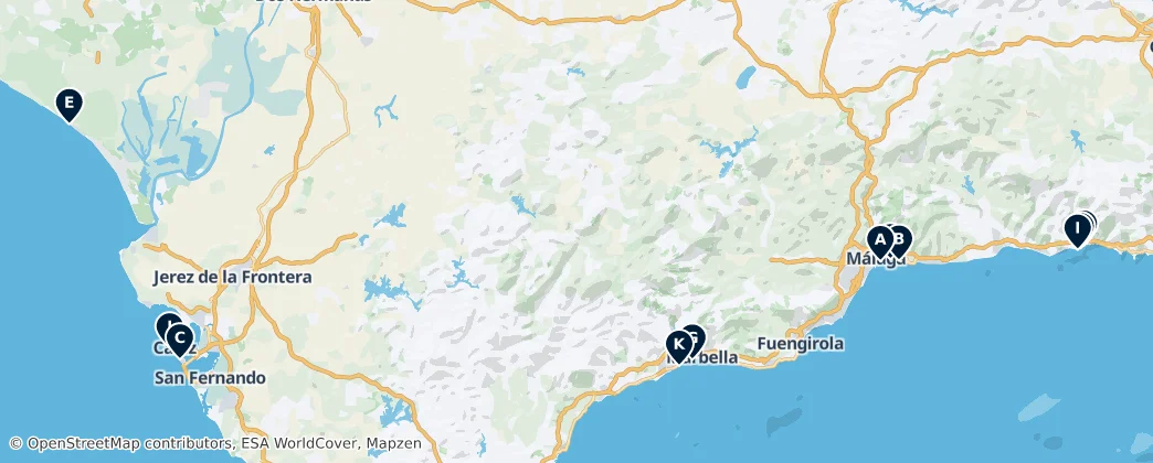 Map of 安達魯西亞