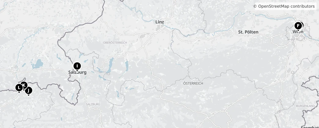 Map of 奥地利