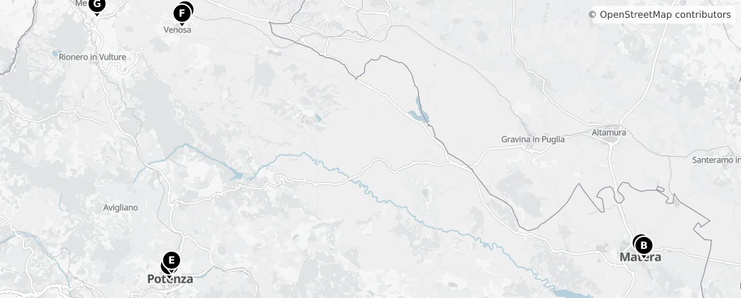 Map of 巴西利卡塔大区