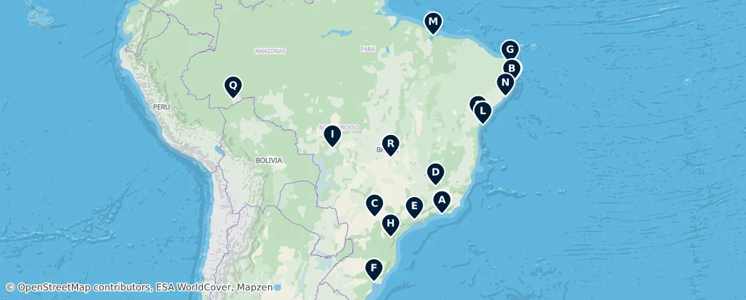 Map of 巴西