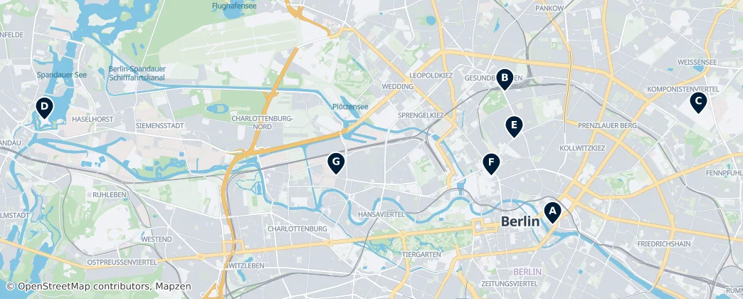 Map of 柏林