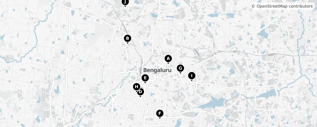 Map of 班加罗尔