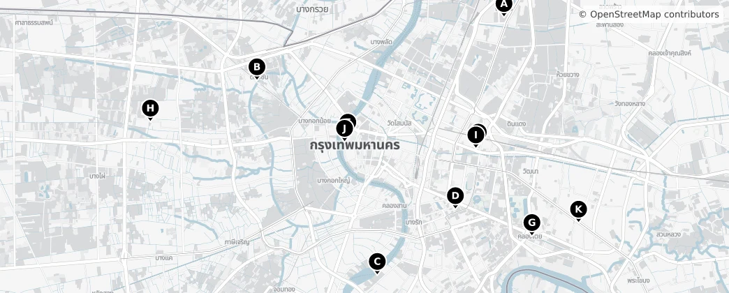 Map of 曼谷