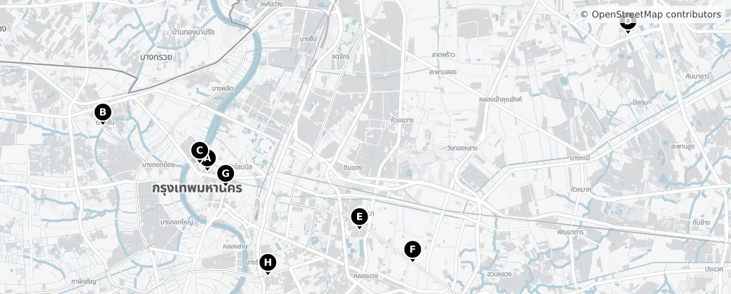 Map of 曼谷