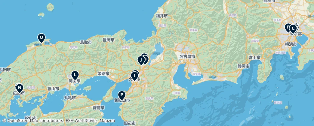 Map of 本州