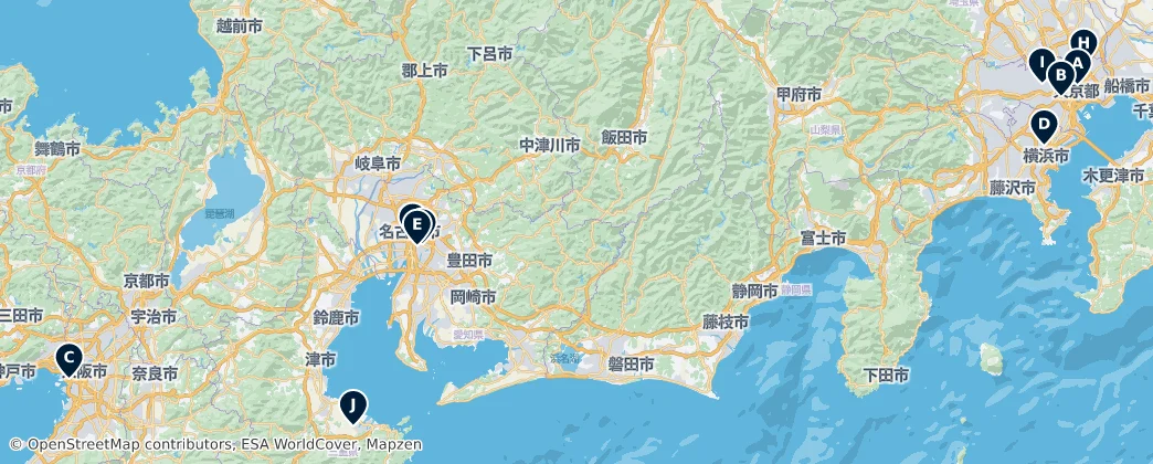 Map of 本州