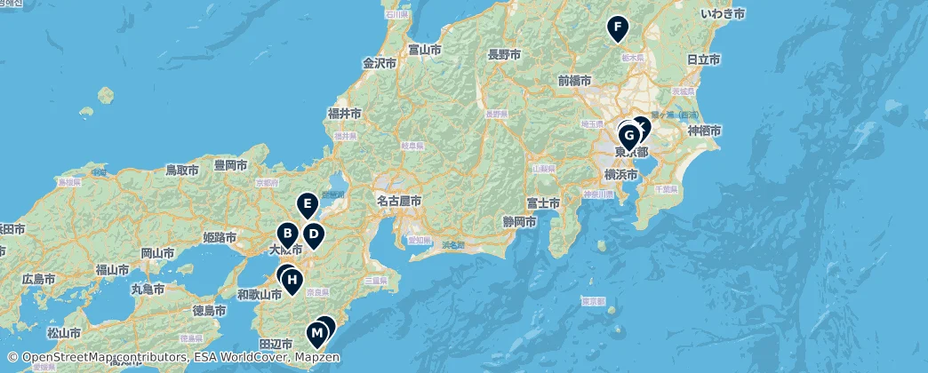 Map of 本州