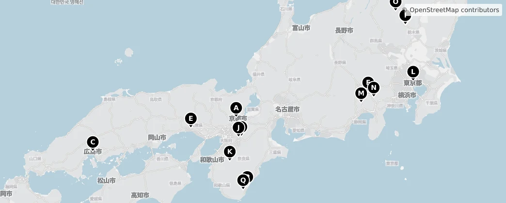 Map of 本州