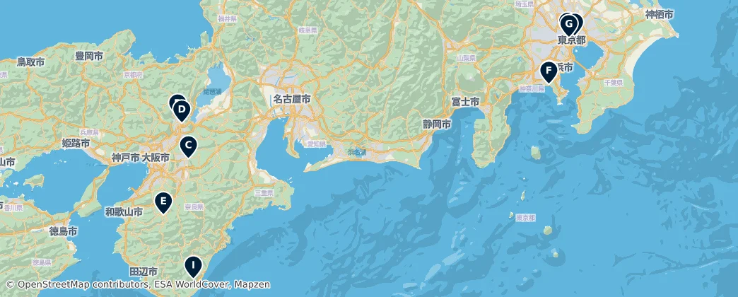Map of 本州