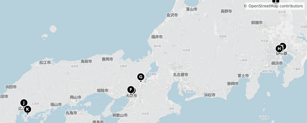 Map of 本州