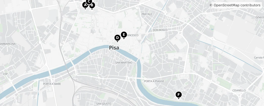 Map of 比萨