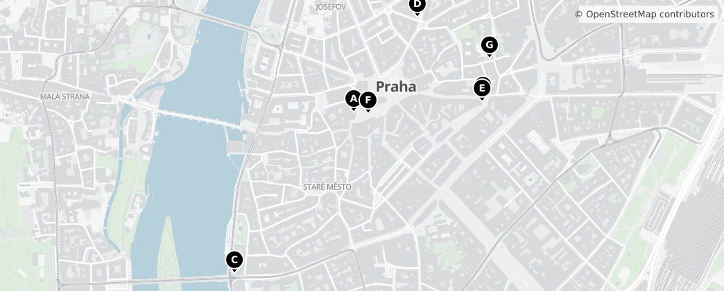 Map of 布拉格老城