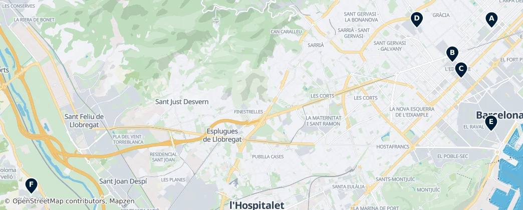 Map of 加泰罗尼亚