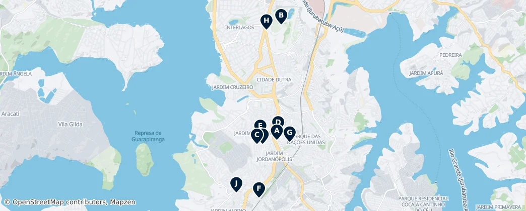 Map of Cidade Dutra