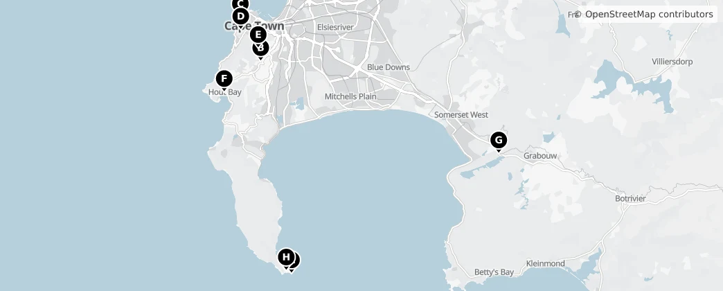 Map of City of Cape Town