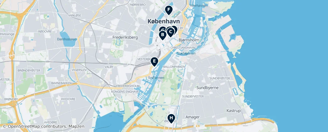 Map of 哥本哈根自治市