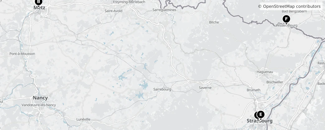 Map of 大東部大區