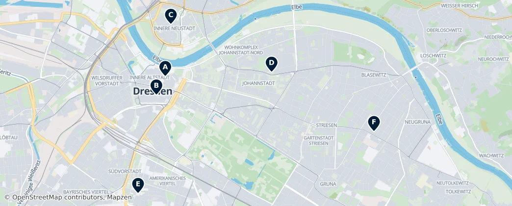 Map of 德累斯顿