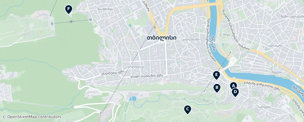 Map of 第比利斯