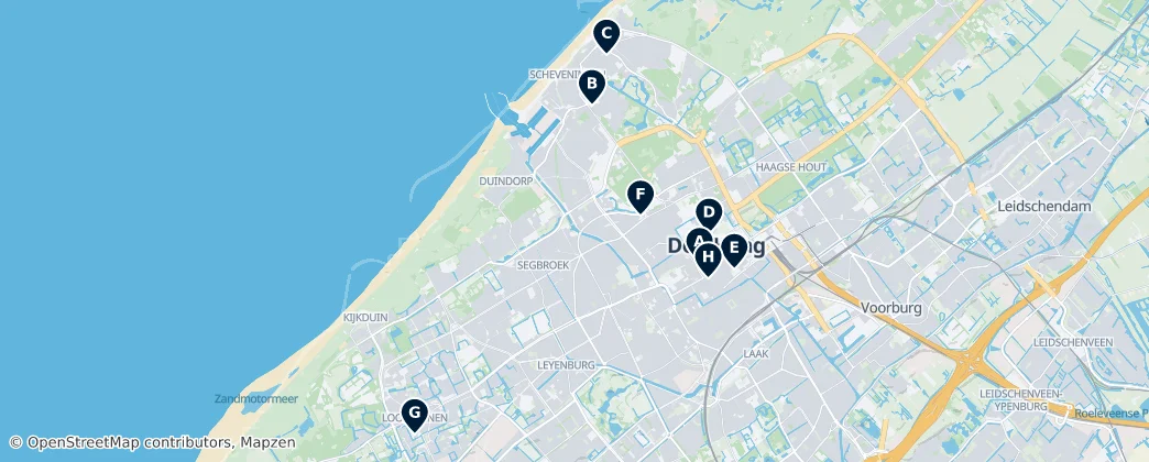 Map of 海牙